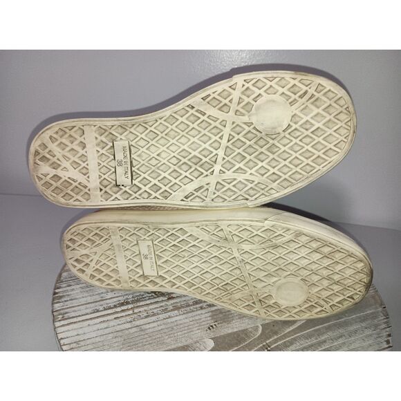 Giuseppe Zanotti Pink Leather Lace Up Sneakers Embossed Reptile Print, W Size 37 - Picture 8 of 10